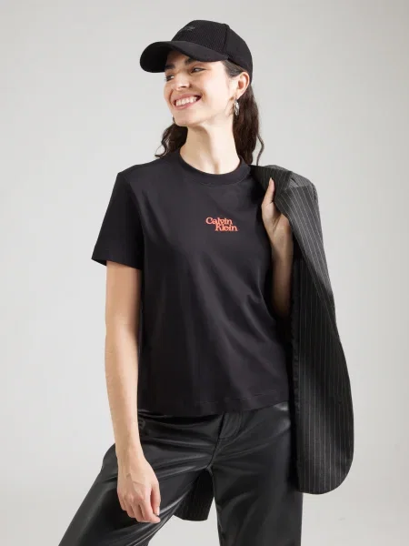 Calvin Klein Jeans Tričko homárová čierna