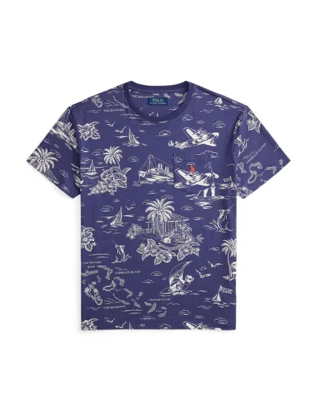 Polo Ralph Lauren Tričko námornícka modrá biela