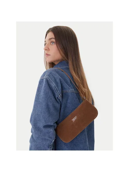 Tommy Jeans Дамска чанта Tjw Must Suede Shoulder Bag кафяв