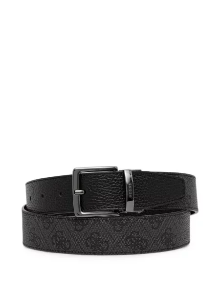 Cu centură reversibil curea Guess negru