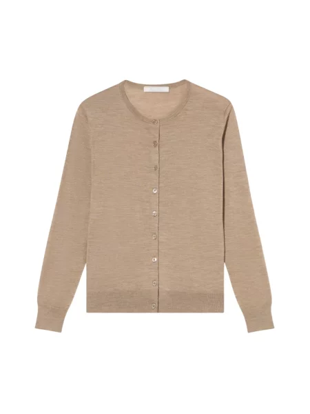 Kardigan Brooks Brothers wełniany beżowy
