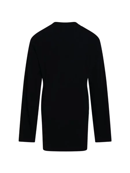 Μακρύς μπλούζα Yohji Yamamoto με σχέδιο μαύρο