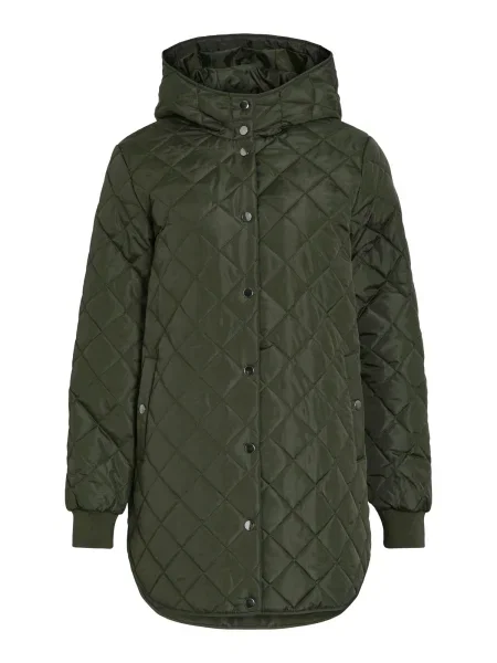 VILA Palton de iarnă închis verde
