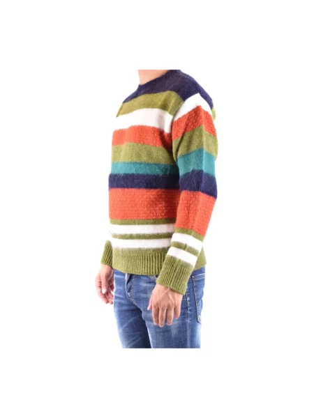 Sweter Dsquared2 z paskiem niebieski