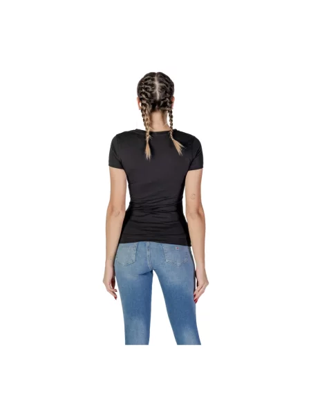 T-shirt z nadrukiem z logo model ‘PYTHON’ Guess czarna