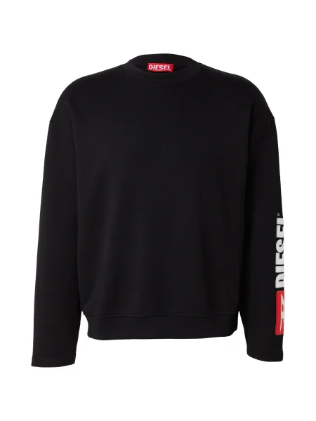 DIESEL Majica rdeča bela črna