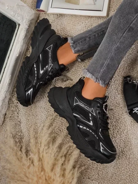 Sneakerși Resti negru
