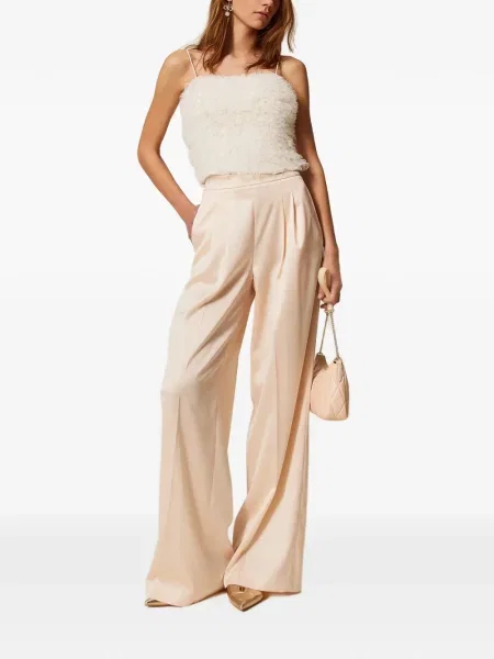 Pantaloni Twinset din satin