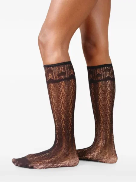 Плетени чорапи Swedish Stockings черно