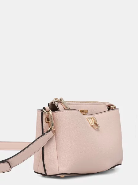 Guess crossbody torbica iz umetnega usnja BIANCA roza