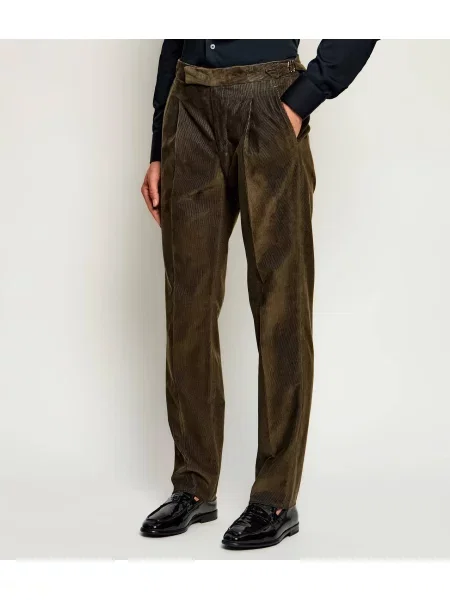 Tombolini Pantaloni | Tapered fit | catifea reiată