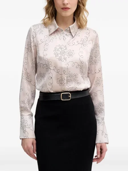Lung cămașă Sisley cu model floral cu imagine