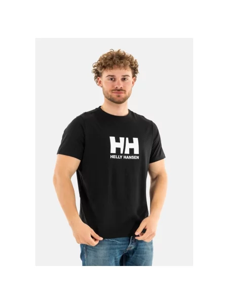 Pánske tričko Helly Hansen Logo black čierna