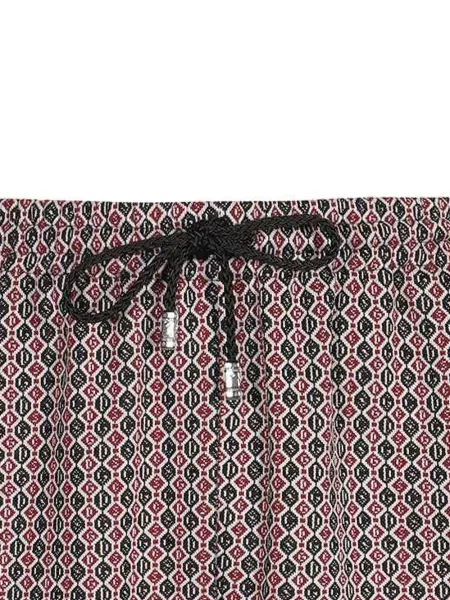 Pantaloni scurți Gcds cu imprimeu geometric roșu