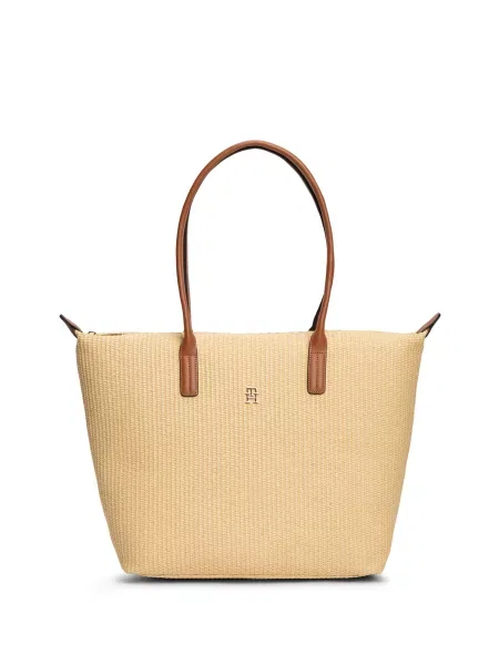 Geantă shopper Tommy Hilfiger bej