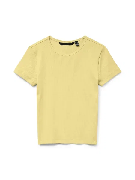 VERO MODA Tričko VMCHLOE světle žlutá