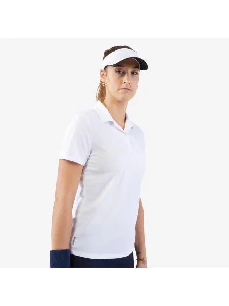 Koszulka polo tenisowa Artengo Dry Essential biała