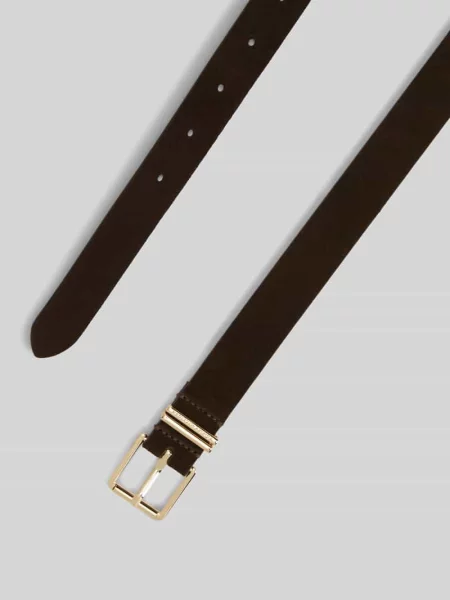Pasek z naturalnej skóry z wytłoczonym logo Tommy Hilfiger