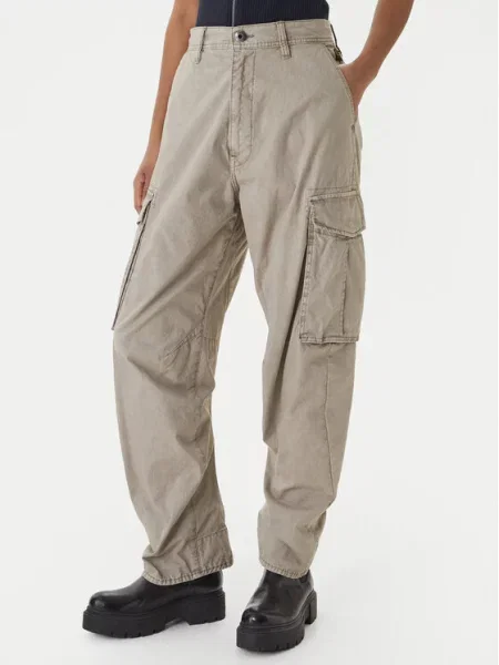 G-Star Raw Παντελόνι υφασμάτινο Boyfriend Fit μπεζ