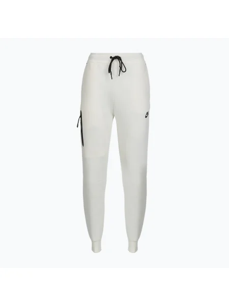 Pantaloni pentru femei Nike Sportswear Tech Fleece Mid-Rise sail/black negru