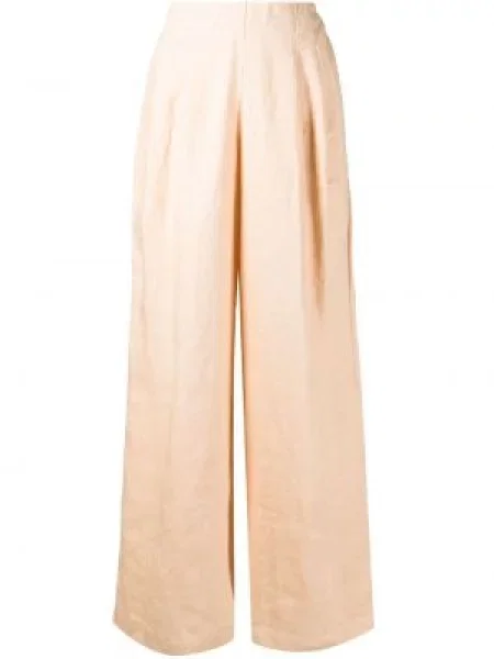 Pantaloni Faithfull The Brand plisate maro