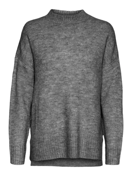 VERO MODA Sveter Lefile tmavosivá