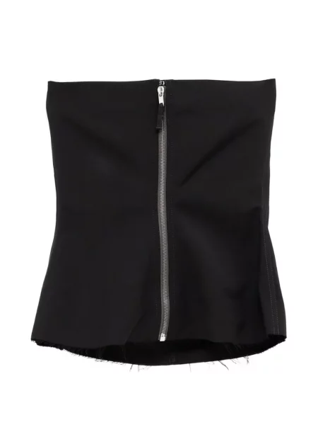 Top Rick Owens fără bretele negru