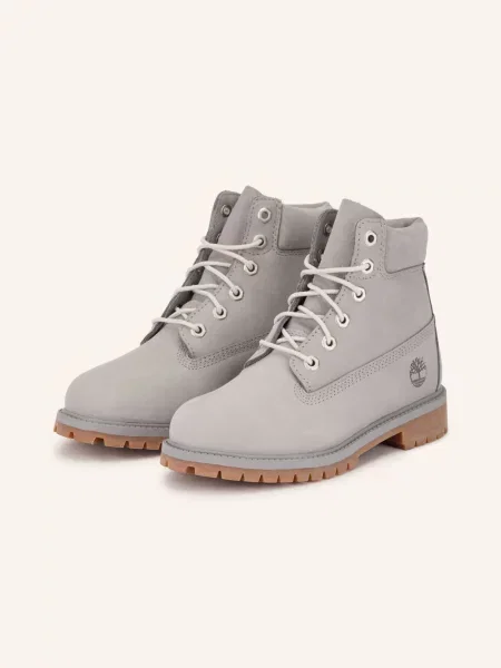 Timberland Botki Sznurowane Premium 6 Inch grau