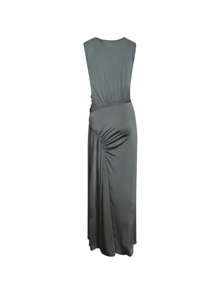Rochie maxi Giorgio Armani cu volane gri
