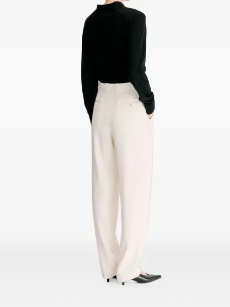Pantaloni Loulou De Saison alb