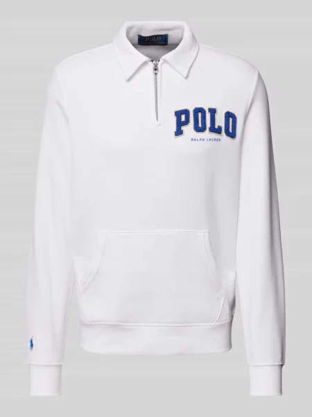 Bluza z kołnierzykiem polo Polo Ralph Lauren biała