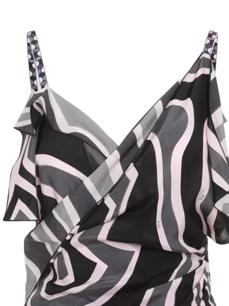 Rochie Pucci cu imagine de costum negru