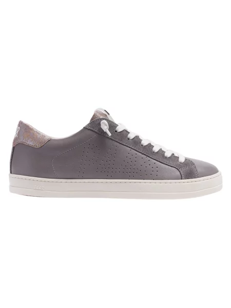 Jedwabne sneakersy P448 szare