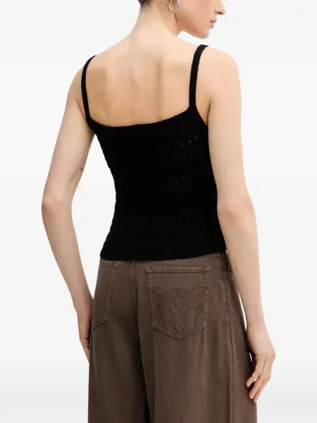 Top Guess tricotate negru