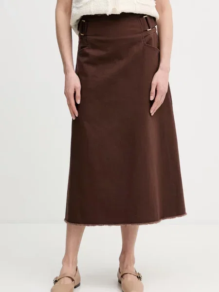 Pedro del Hierro spódnica jeansowa brązowa