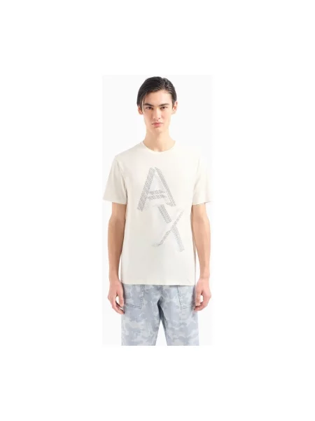 Tricou Eax alb