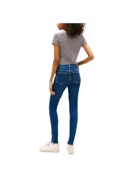 Skinny fit džínsy Tommy Hilfiger skinny fit modrá