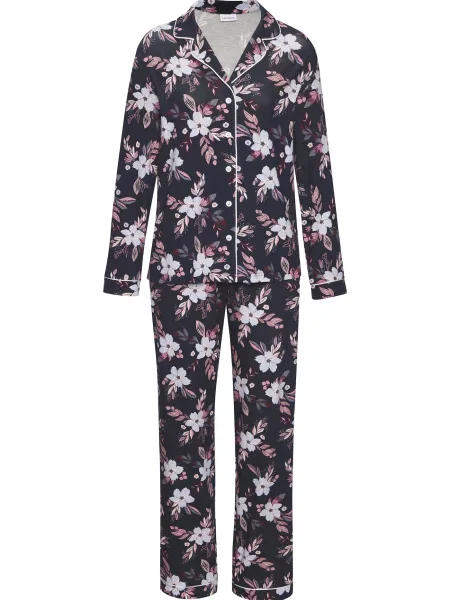 LASCANA Pijama bleumarin / deschis / mov zmeură / roz pal albastru