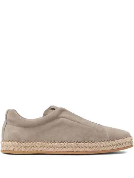 Espadrile Scarosso din piele de căprioară gri