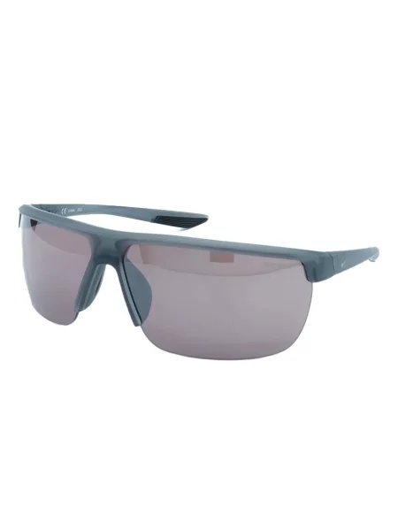 Ochelari de soare Nike cu cordon din jerseu cu imprimeu abstract gri