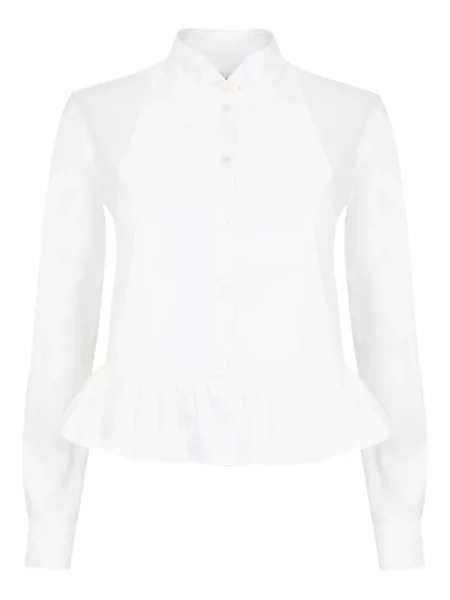 Cu peplum cămașă Temperley London alb