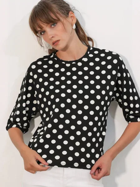 Bigdart Bluza crna bijela
