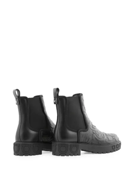 Botine chelsea Ferragamo din piele negru