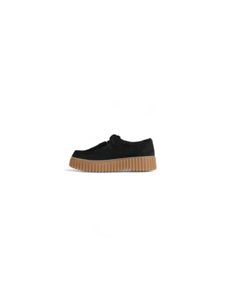 Półbuty Clarks zamszowe czarne