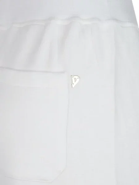 Pantaloni Dondup alergare cu autograf alb