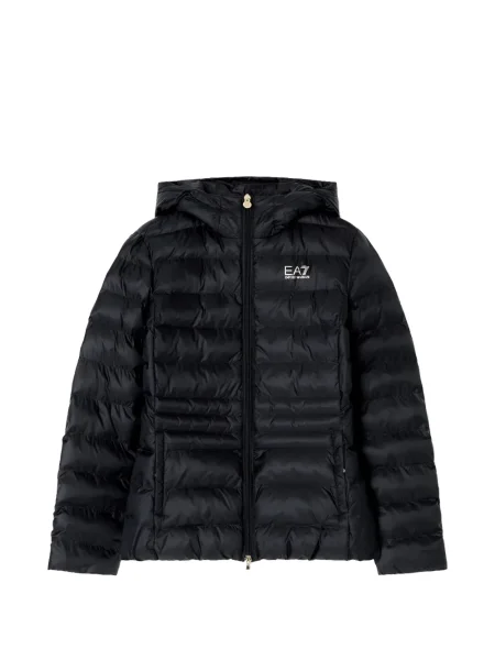 Geacă Ea7 Emporio Armani cu glugă negru