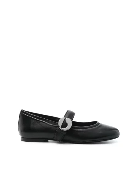 Coperni baleriny skórzane Ballerina Belt Flat czarny