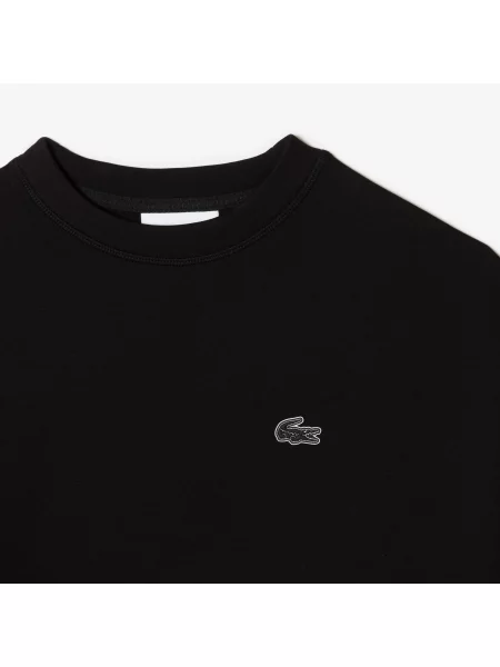 Lacoste Oversizowa Bluza Z Bawełny biała