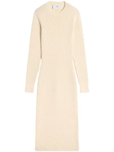 Rochie midi Ami Paris până la genunchi de costum