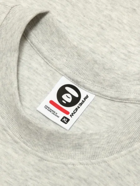 Hanorac Aape By A Bathing Ape cu broderie gri